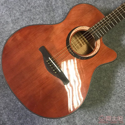 匠心獨韻 凱峰KF-402S民謠吉他，云杉桃花芯擦色復古的藝術之聲